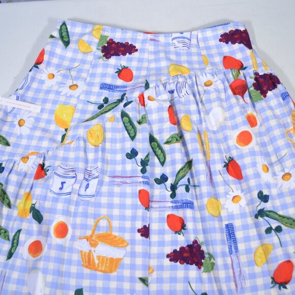 NWT LISA SAYS GAH MAEVE MIDI SKIRT, PICNIC, 2XL - Picture 11 of 13